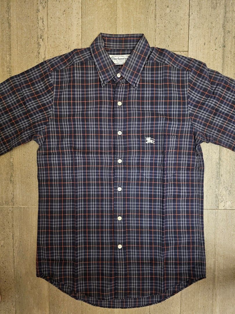 Kemeja Burberry London Burberry Check Shirt Short Sleeve Kemeja