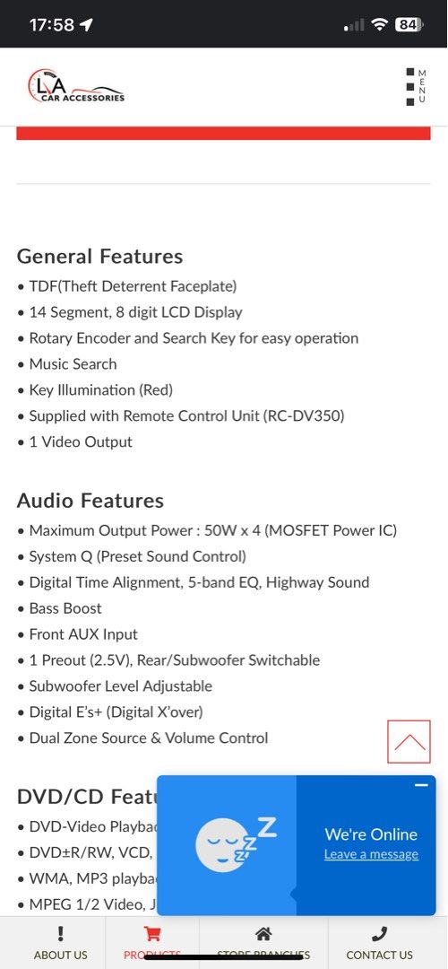 KENWOOD DVD RECEIVER KDVU4349 DC 12 VOLTS NEGATIVE GROUND 50 WATTS X 4