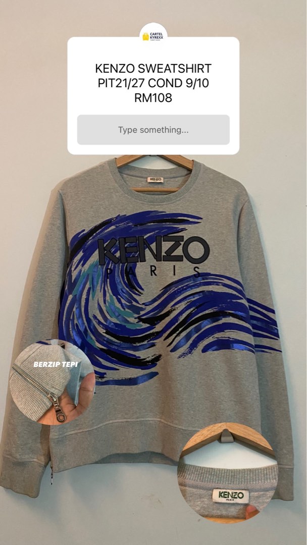 Kenzo wave sweatshirt store