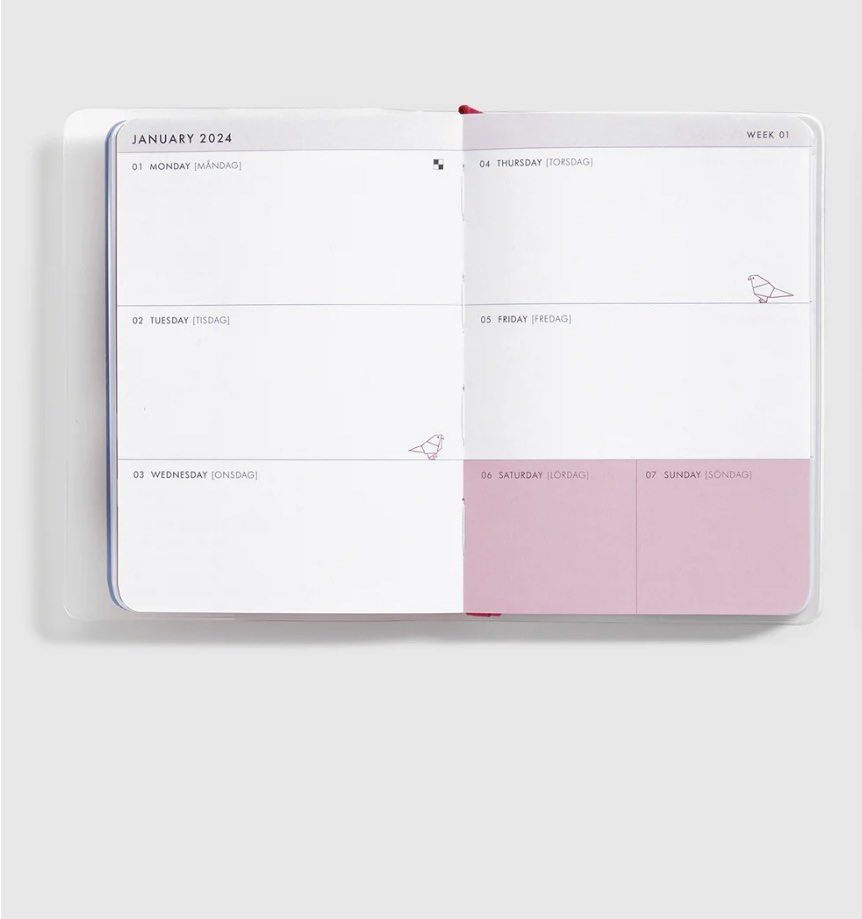 Kikki K A6 Weekly Diary/Planner 2024, Hobbies & Toys, Stationery