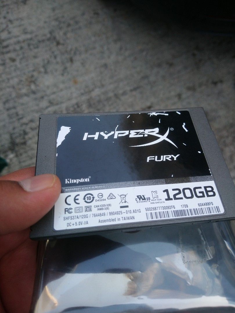 Kingston HyperX Fury SSD 120GB SHFS37A 120G