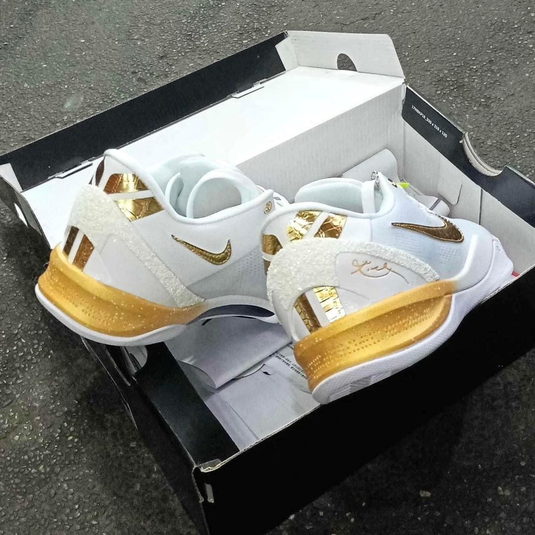Kobe 8 white and new arrivals gold