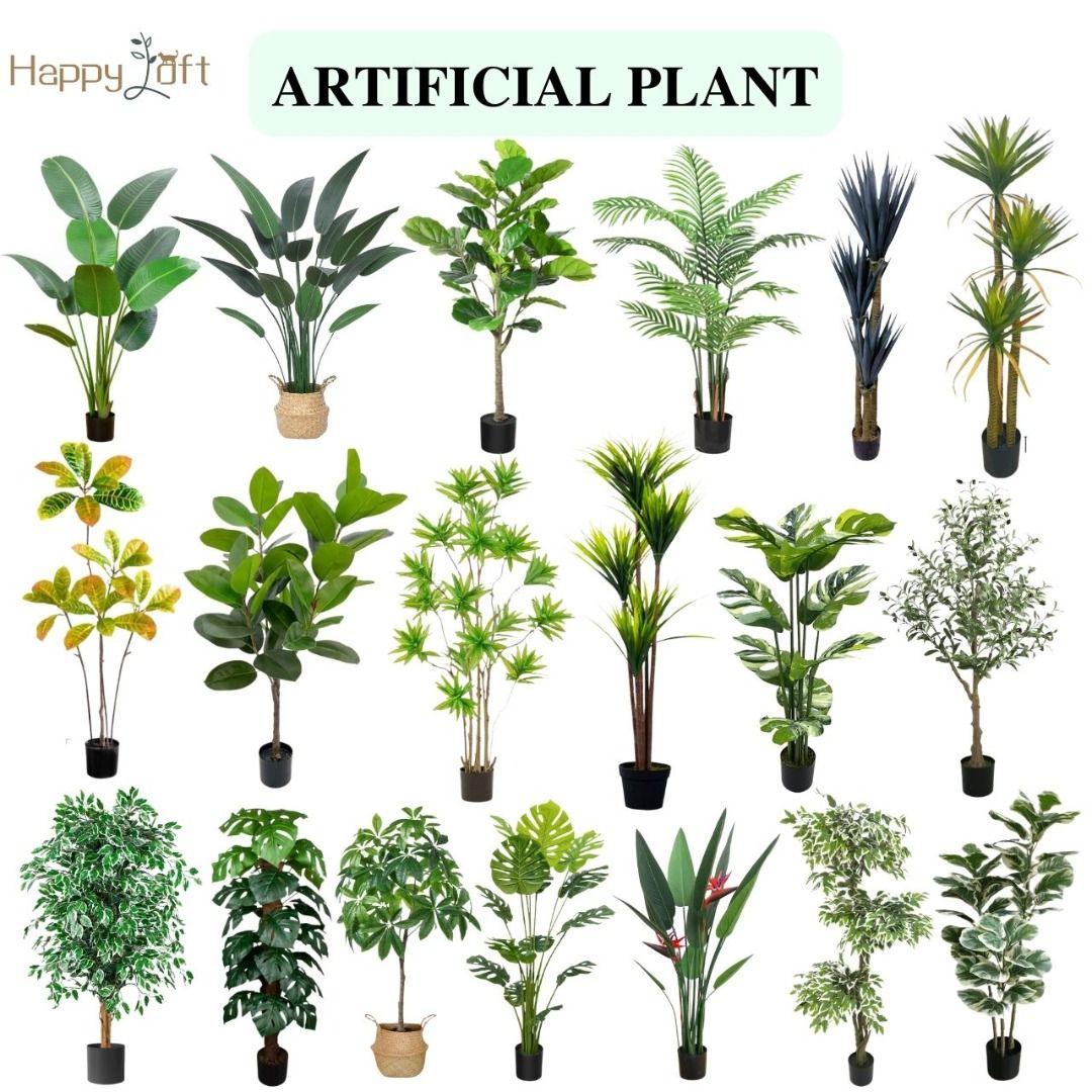 Large Artificial Plant Indoor Outdoor Office Home Decoration, Furniture