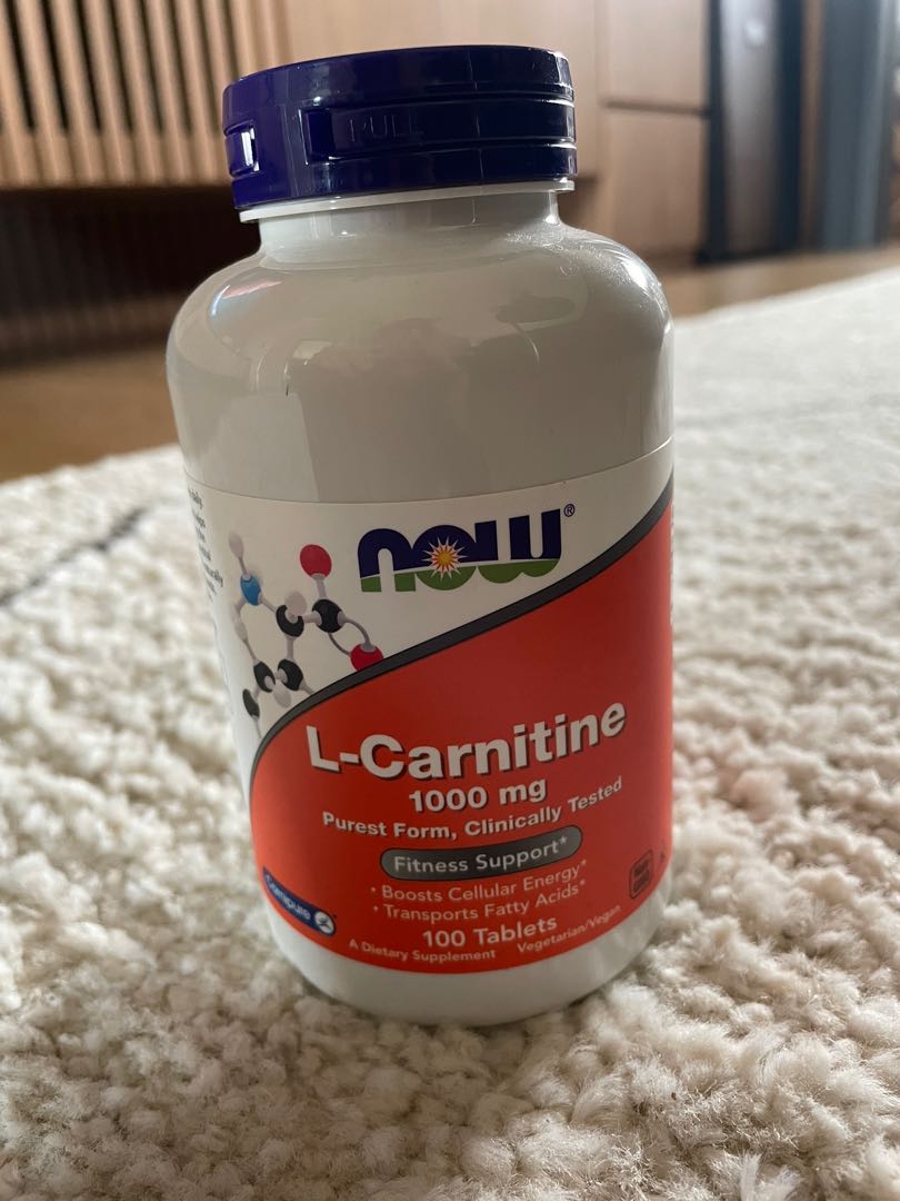 LCarnitine 1000mg 100 tablets (now), Health & Nutrition, Health