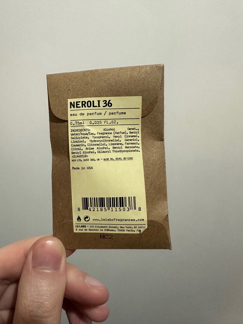 Le Labo Neroli 36 sample (0.75ml), 美容＆個人護理, 健康及