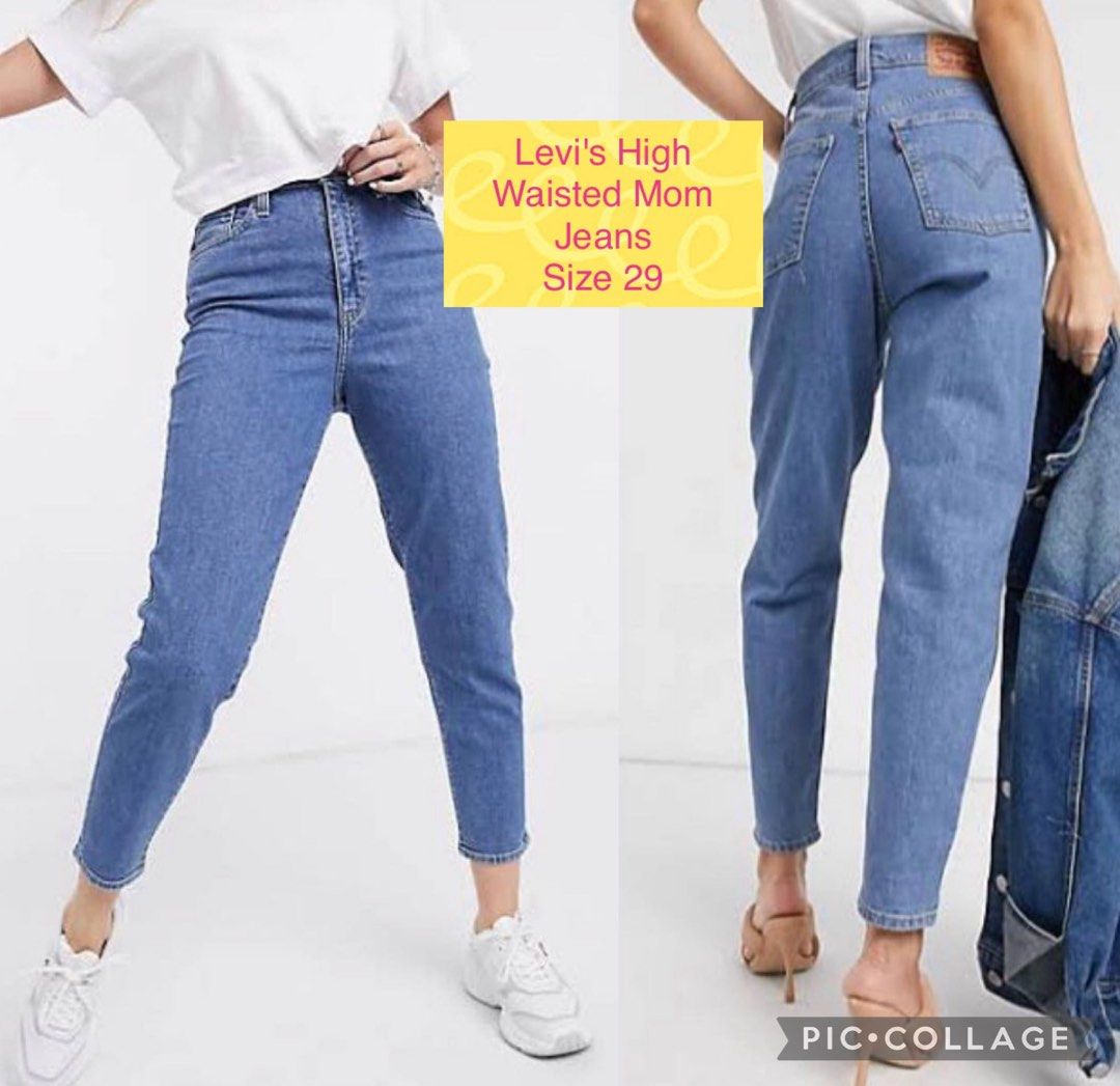 Levi's High Waisted Taper Mom Jeans, Women's Fashion, Bottoms