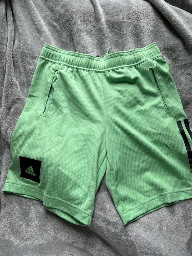 Lime Green Adidas Football Shorts Men s Fashion Bottoms Shorts