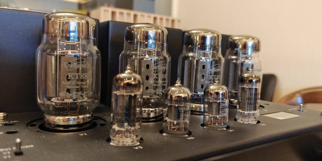 Lm Rms Line Magnetic LM-216IA (Demo set) Class AB amplifier 2x22W RMS Triode ...