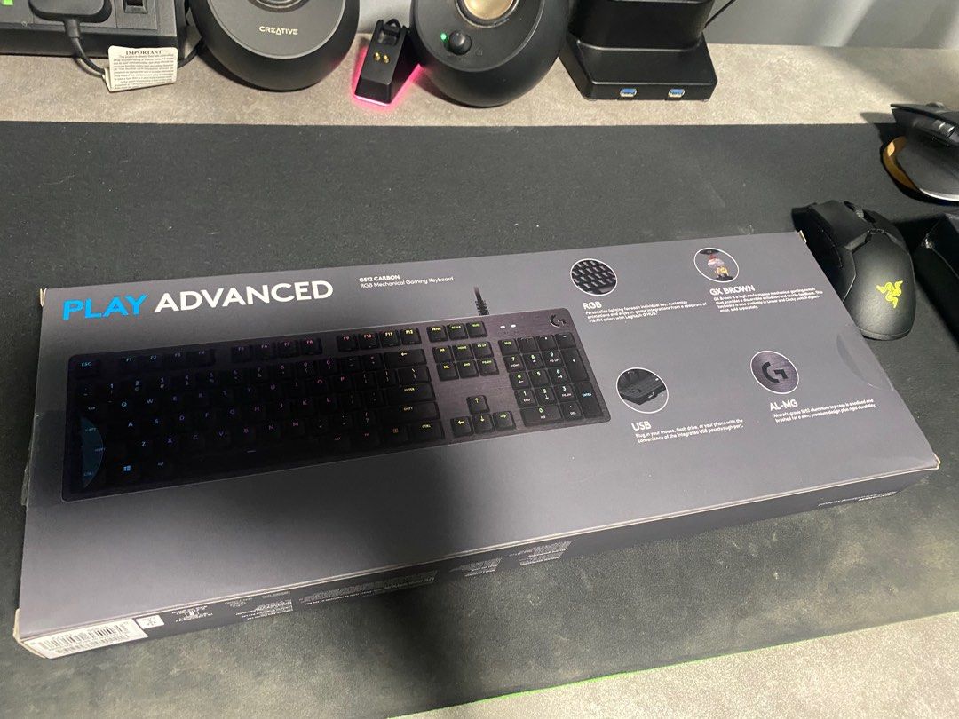 Logitech G512 Carbon RGB Mechanical Gaming Keyboard FREE G513 WRIST