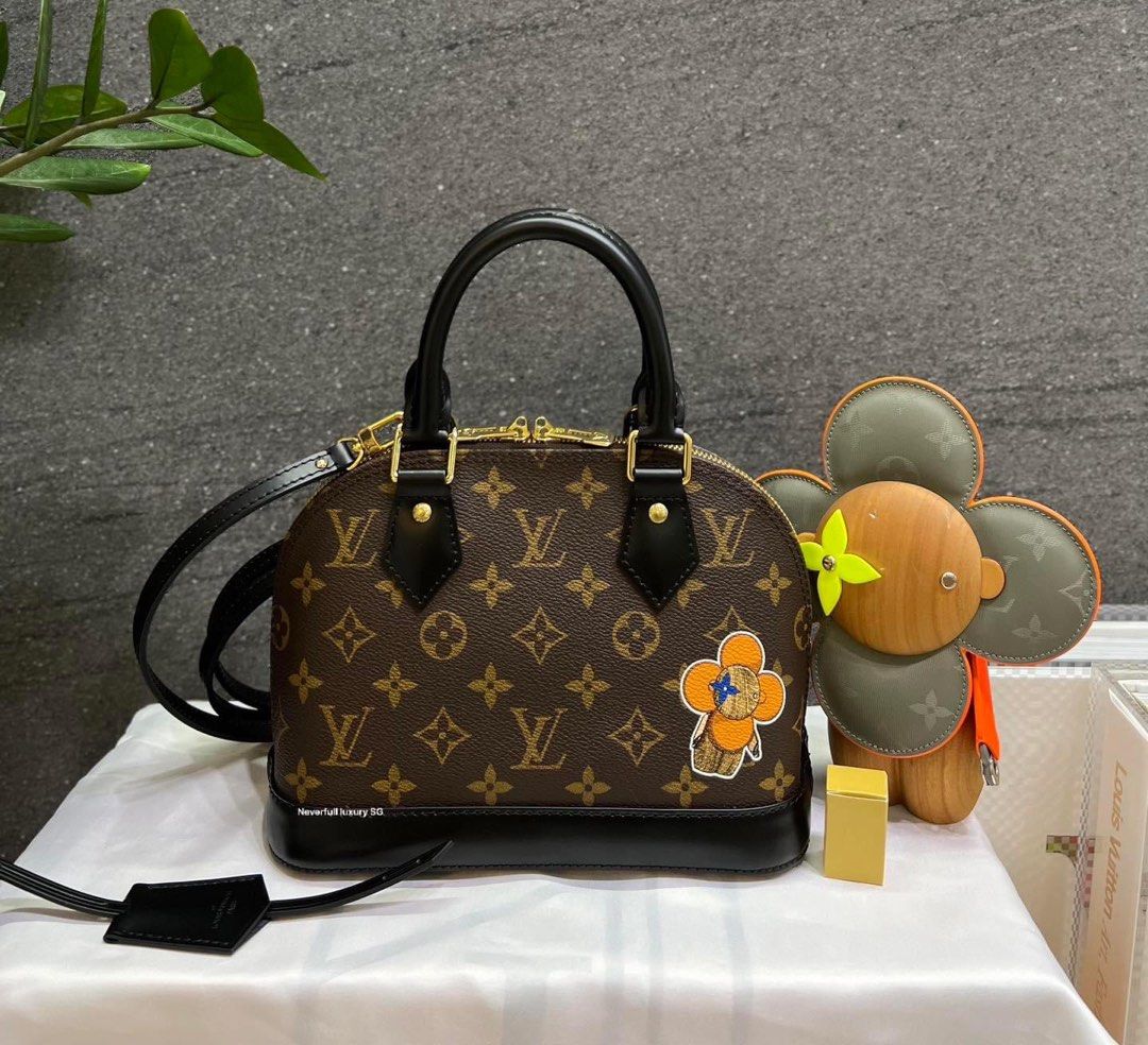 Alma bb best sale monogram black leather