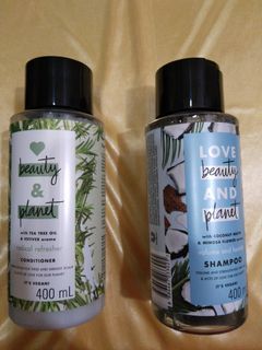 Love beauty & planet vegan shampoo & conditioner