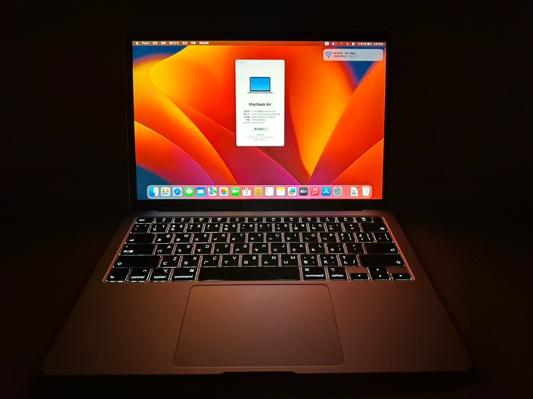 MacBook Air 2020 8G/256G銀色🔋67次, 電腦及科技產品, 桌上電腦或筆記