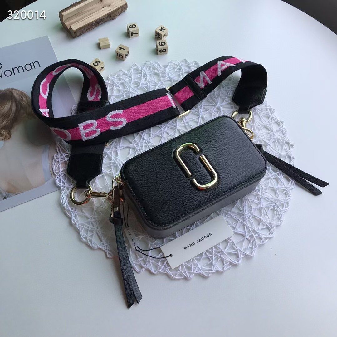 Marc Jacob black pink Snapshot Bag sling bag instock