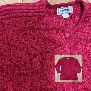 ❤️Maroon burgundy wool acrylic blouse cardigan/sweater/outerwear