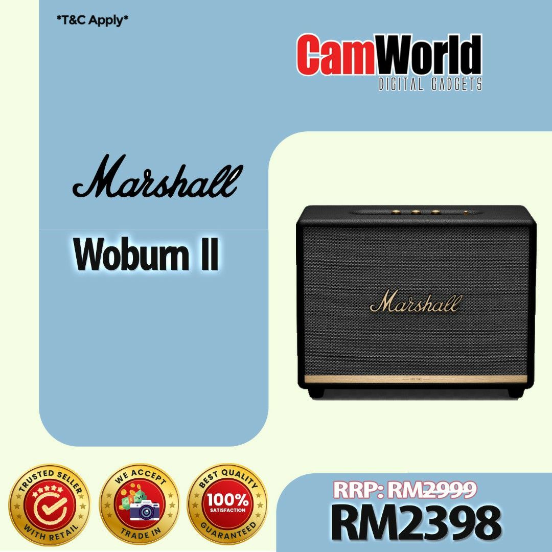 Marshall WOBURN III BLUETOOTH SPEAKER, Audio, Soundbars, Speakers &  Amplifiers on Carousell