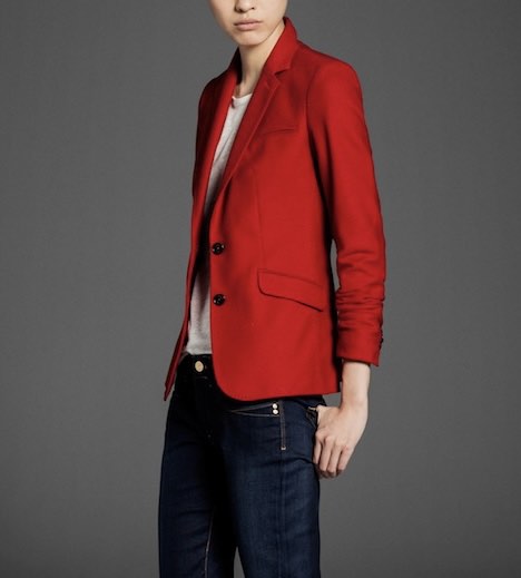 Massimo dutti red blazer hotsell