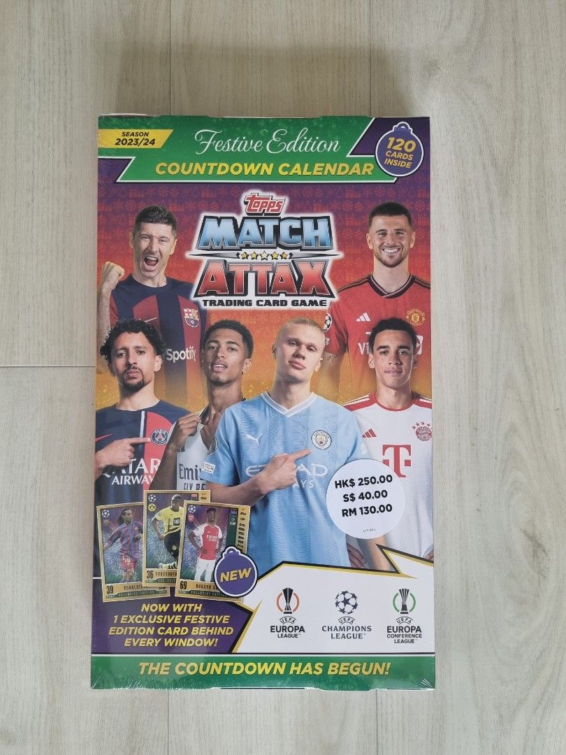 Match Attax Countdown Calendar 23/24, Hobbies & Toys, Toys & Games on