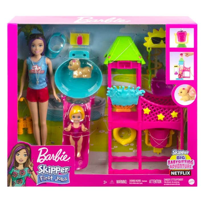Mattel Barbie Skipper Doll and Waterpark Playset With Working