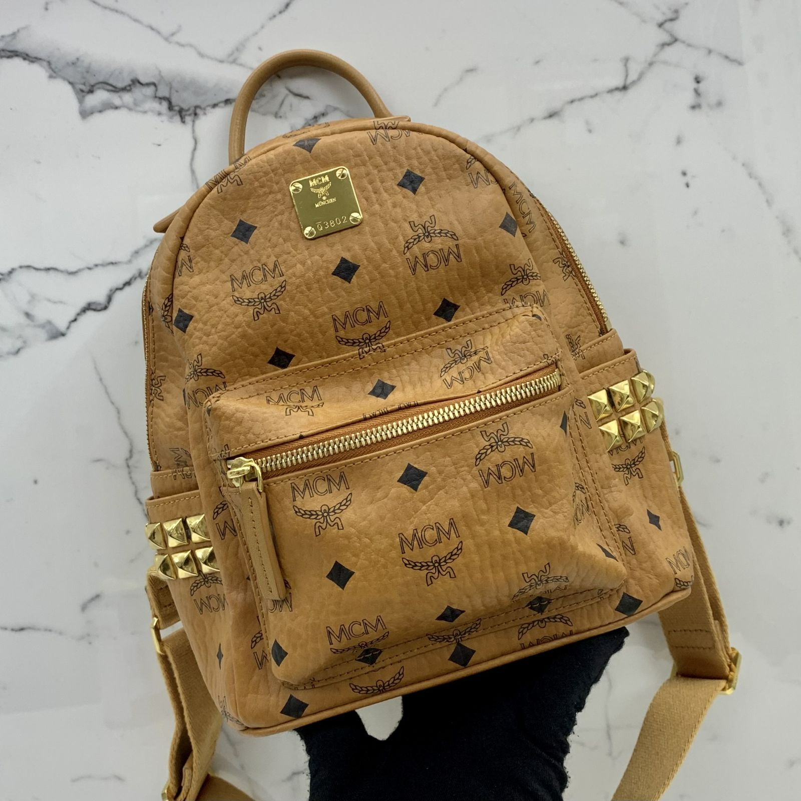 mcm brown purse
