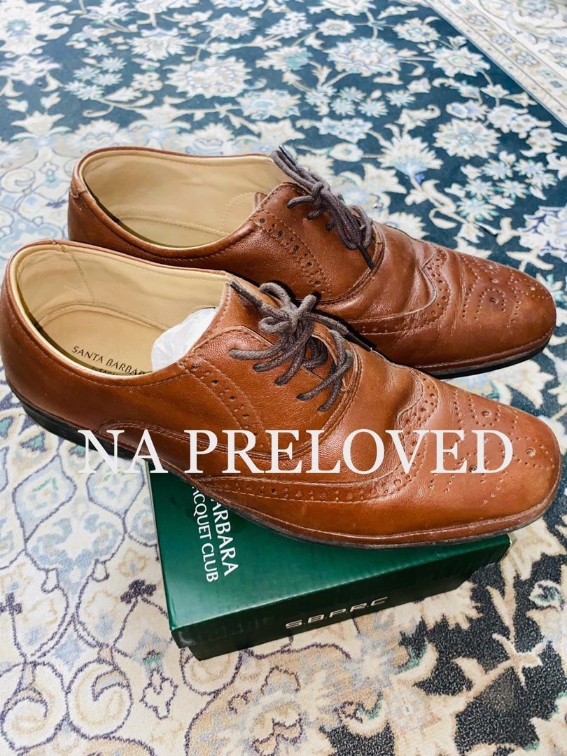 Men Dress Shoe / Kasut Kerja / Brown Men Shoe / Men Wedding Shoe / Santa  Barbara Polo & Racquet Club Men Dress Shoe in Brown Size UK11