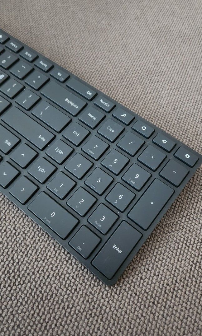 Microsoft bluetooth designer keyboard with korean hangul stickers