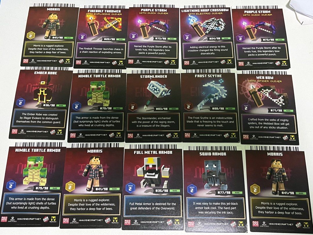 Minecraft Cards Hobbies Toys Toys Games on Carousell