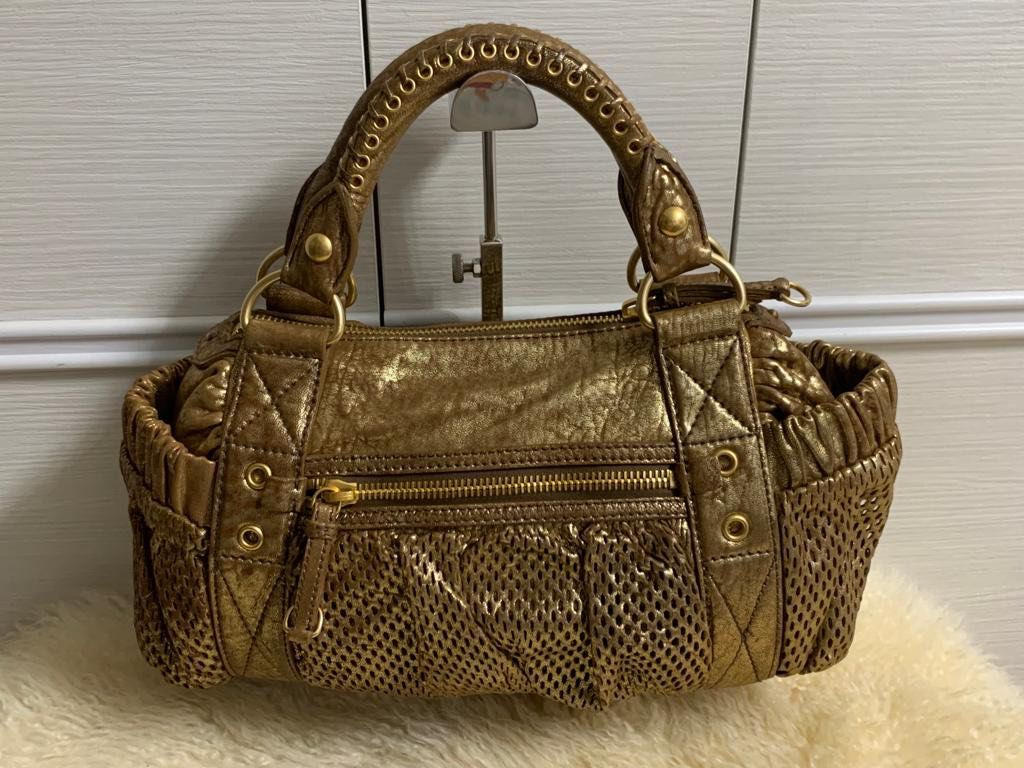 Miu miu gold bag deals