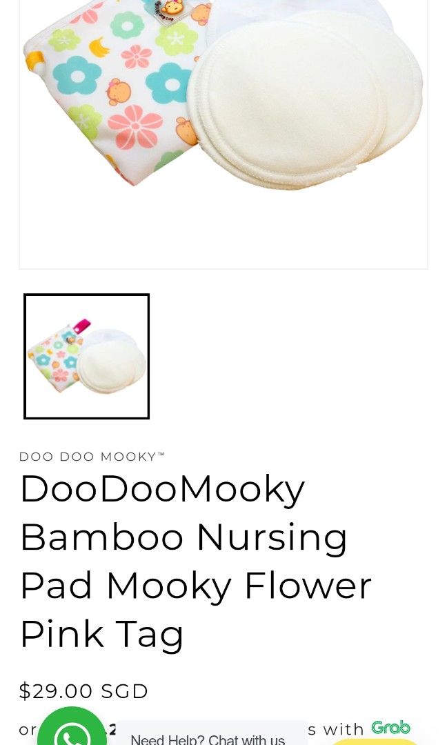 Moo moo kow bamboo nursing pads breast pads breastpads washable