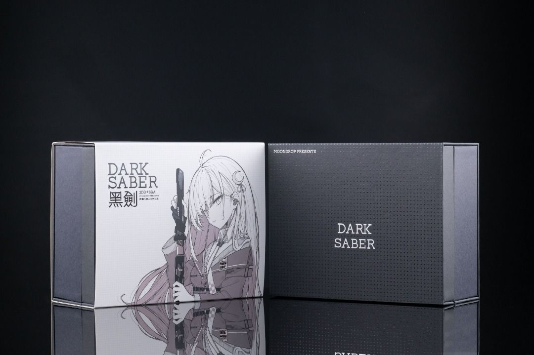 Moondrop 水月雨Dark Saber 黑劍雙混合10單元入耳式耳機, 音響器材