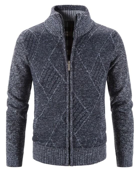 Mens funnel neck outlet cardigan