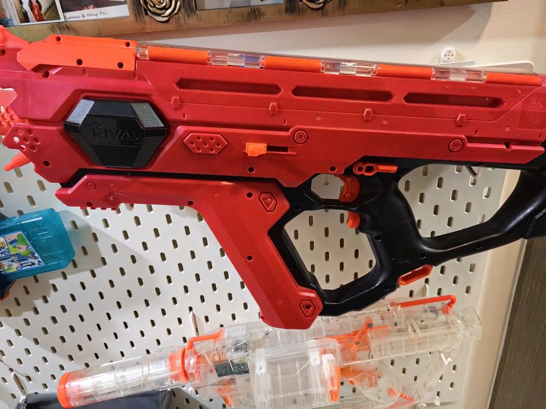 Nerf Guns with Ikea peg board, Hobbies & Toys, Toys & Games on Carousell