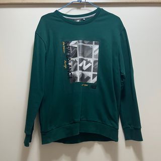 New balance 綠色大學T
