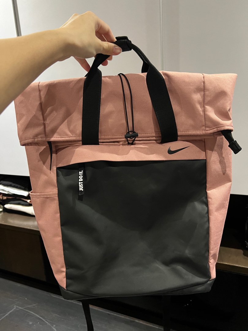 pink and black nike bookbag