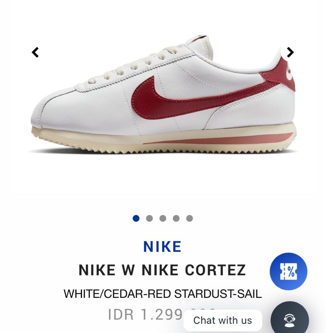 Nike Cortez 38 Fesyen Wanita Sepatu di Carousell