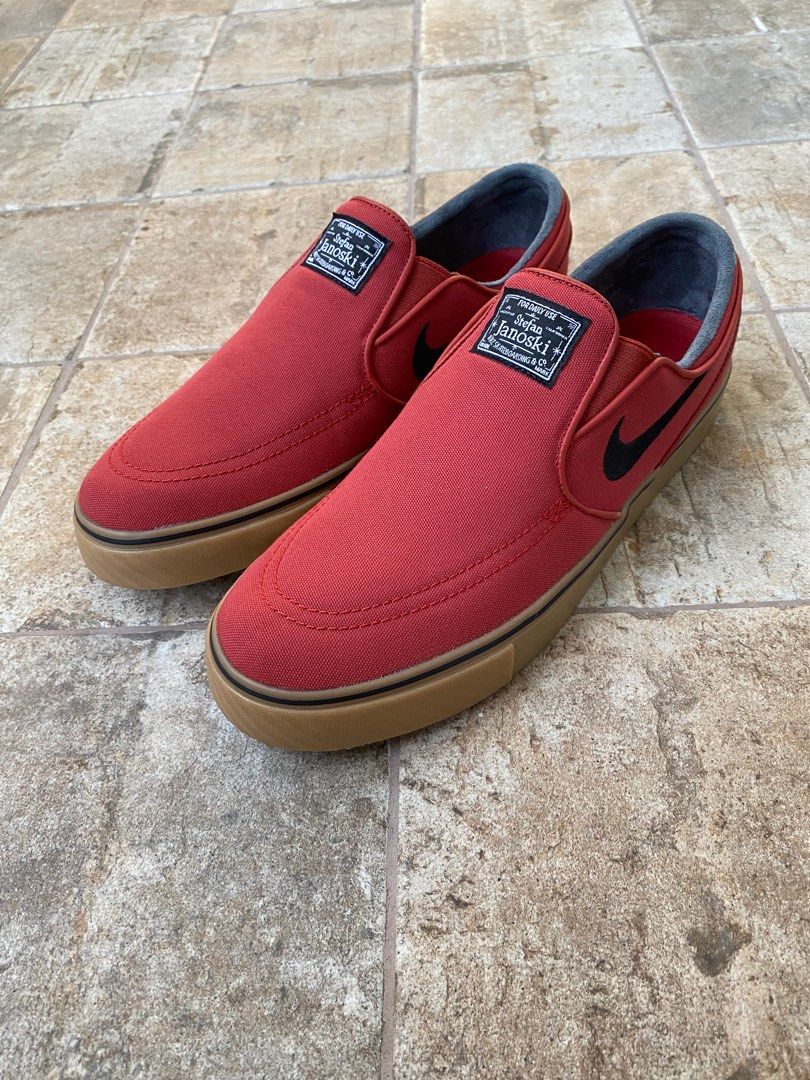 Janoski slip on red cheap