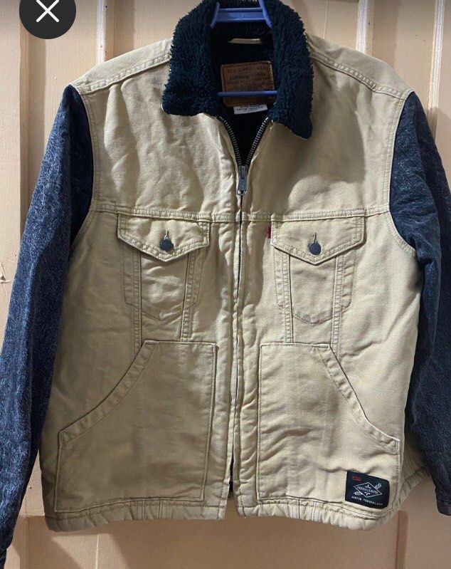 Justin timberlake lined trucker jacket online
