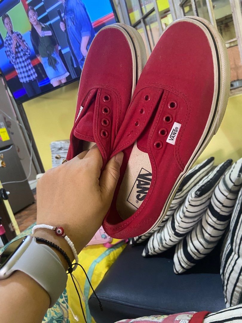 Original red van shoes