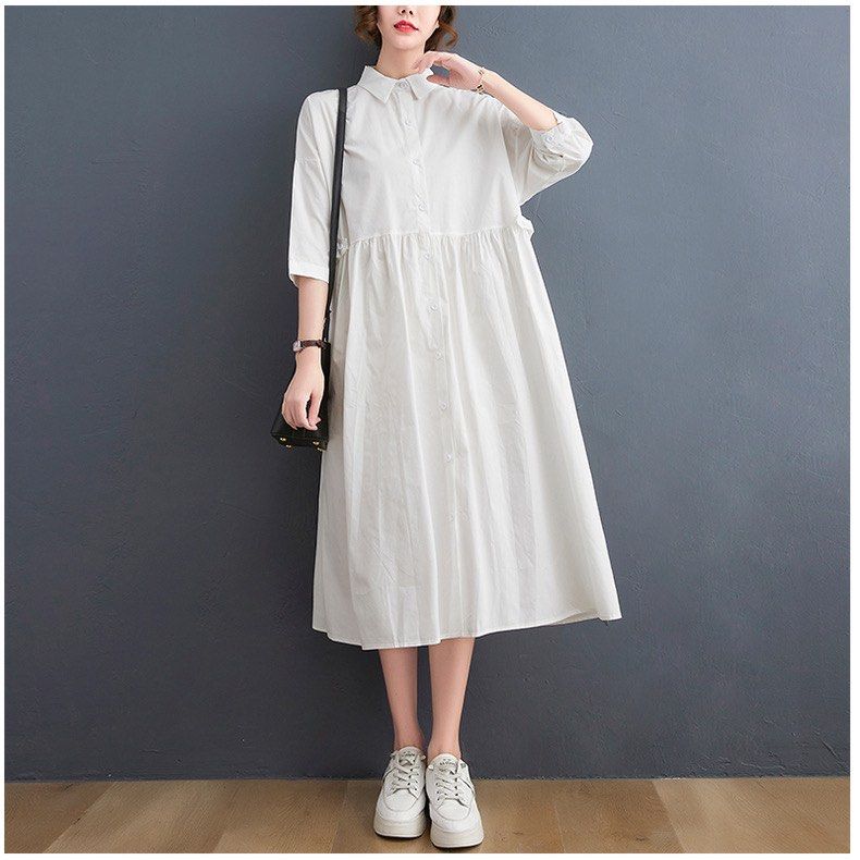 Calf length hot sale shirt dress