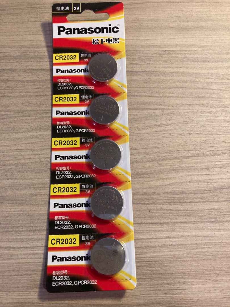 Panasonic CR2032 Button Cell Battery, Car Accessories, Accessories on