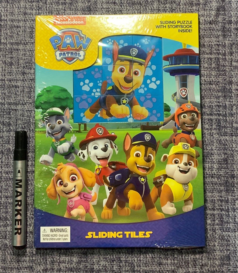Paw patrol sliding tiles (Category: Children's Books) located in Caloocan City. Submitted by anwylls_little_corner (Listing ID 1268910837, Image 1). Description: BRANDNEW BOOKS ❤️ .