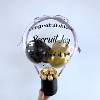Personalised ferrero rocher hot air bobo balloon box gift birthday| valentine’s | Graduation | Anniversary | Baby Shower ｜ get well soon | housewarming | congratulations| Mother Father’s day | POP| Christmas