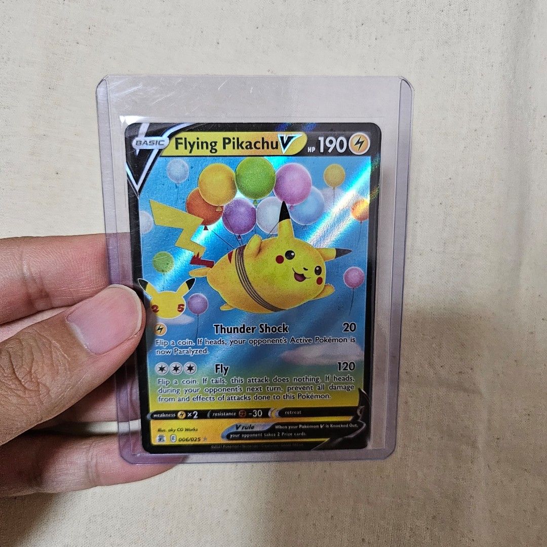 Pokemon | 25th celebration | Flying pikachu | Surfing pikachu, Hobbies &  Toys, Toys & Games on Carousell