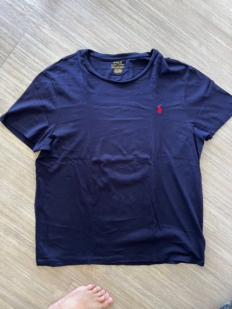 Polo Ralph Lauren Tshirt (Category: Tshirts & Polo Shirts ) located in Makati City. Submitted by sunfish7 (Listing ID 1268895724, Image 1). Description: Polo Ralph Lauren Tshirt, Dark Blue xl. Measurementa i n the photos. Payment by gcash or maya. Pick up only, no meetups. No lowballers either. Rider booking and fees c/o buyer. Salcedo village makati pick up. Rfs: been in storage.