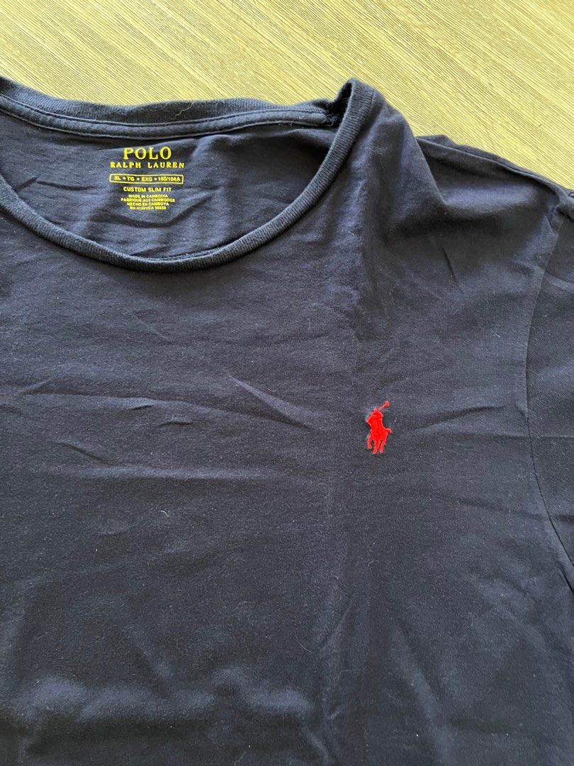 Polo Ralph Lauren Tshirt (Category: Tshirts & Polo Shirts ) located in Makati City. Submitted by sunfish7 (Listing ID 1268895724, Image 2). Description: Polo Ralph Lauren Tshirt, Dark Blue xl. Measurementa i n the photos. Payment by gcash or maya. Pick up only, no meetups. No lowballers either. Rider booking and fees c/o buyer. Salcedo village makati pick up. Rfs: been in storage.