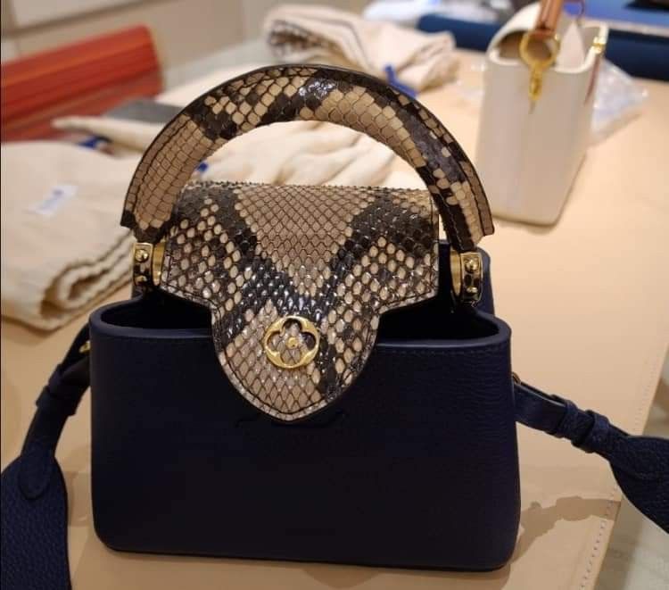 PRE ORDER (Category: Luxury Bags & Wallets) located in Cabadbaran. Submitted by luxurysourcedbyjinx (Listing ID 1269013939, Image 2). Description: LV Python Capucine Mini✨ Excellent condition✨ Complete set with receipt! Rare find! Taas nyan sa LV‼️.