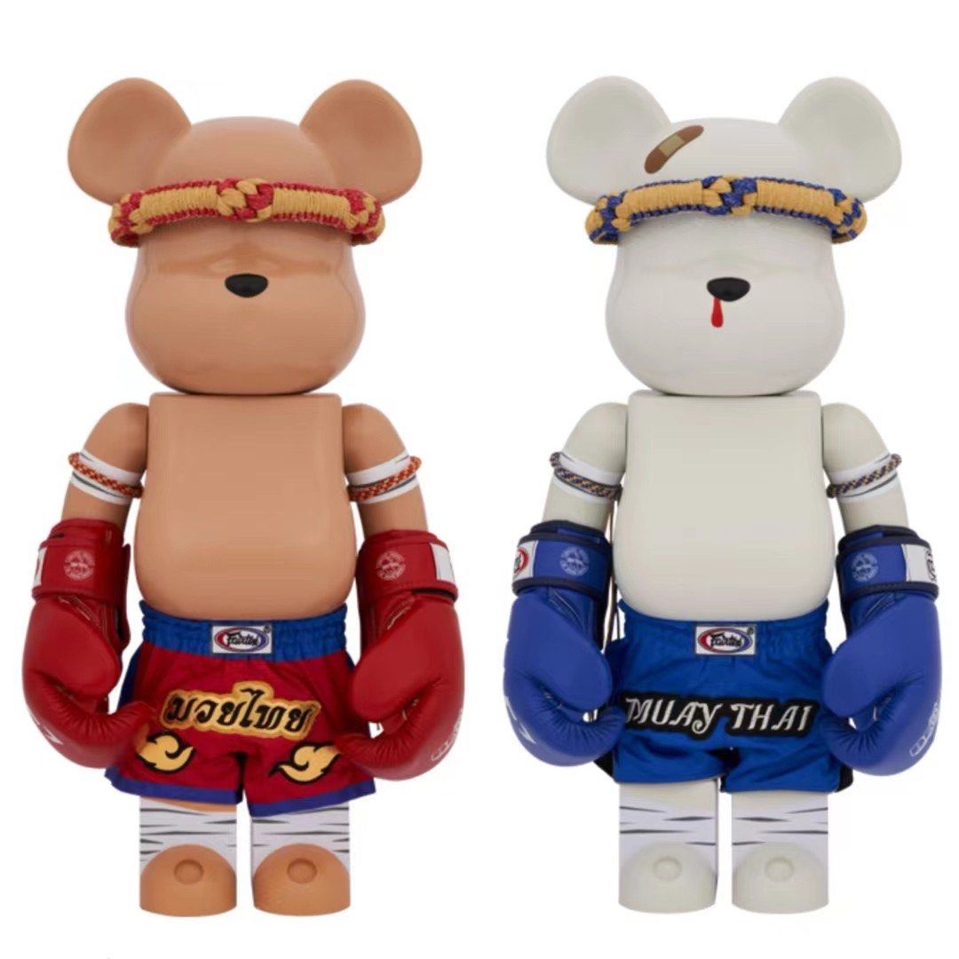 Pre-Order] BE@RBRICK x Muay Thai Red+Blue 1000% (Set of 2