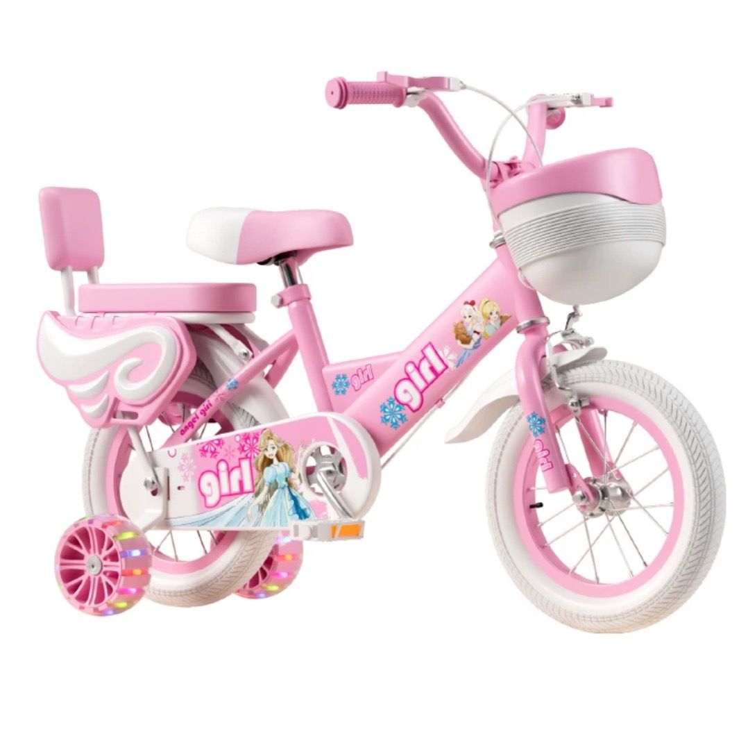 Princess frozen Disney theme pink kids children bicycle for 4 6