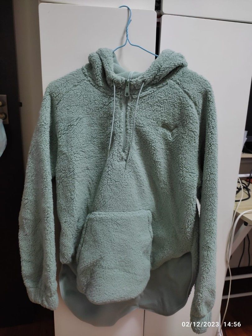Puma green hoodie Women s Fashion Activewear on Carousell