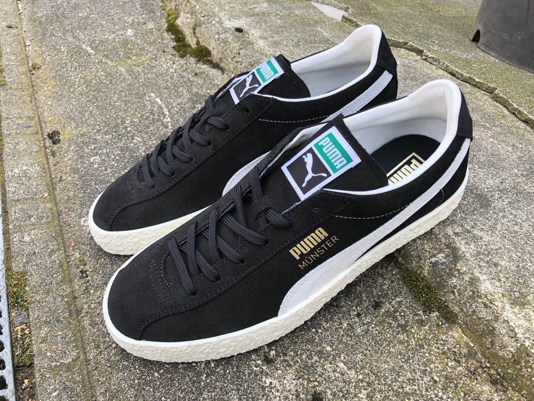 Puma Muenster Classic Black Men s Fashion Footwear Sneakers on Carousell