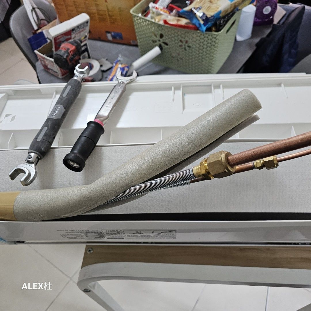 R410及R32雪種分體式冷氣機安裝、包喉管抽真空測試電腦報告及R３2雪種保養咭技工安装後簽署, 家庭電器, 冷氣機及暖風機-